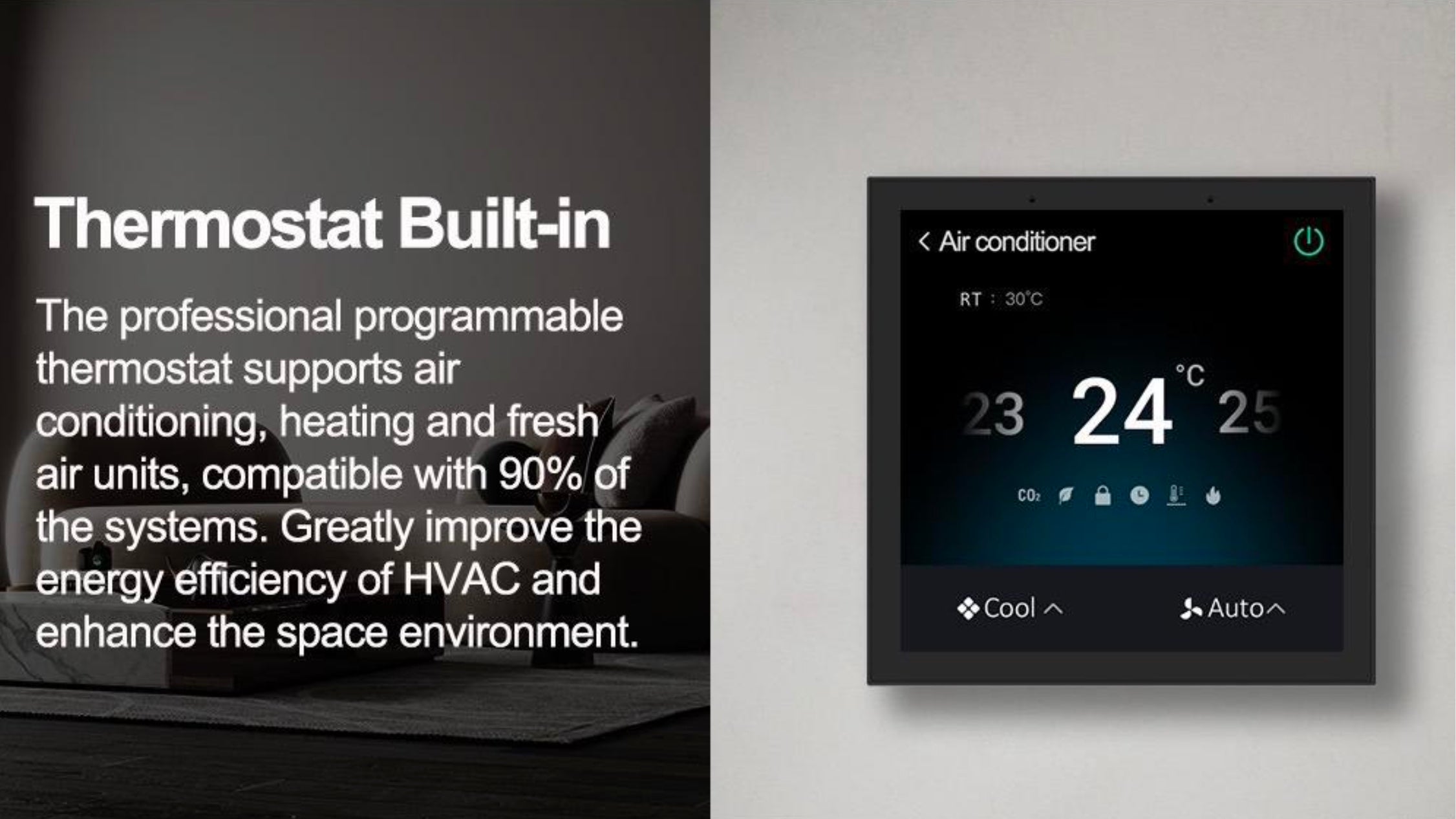 Smart Control panel with thermostat AET08