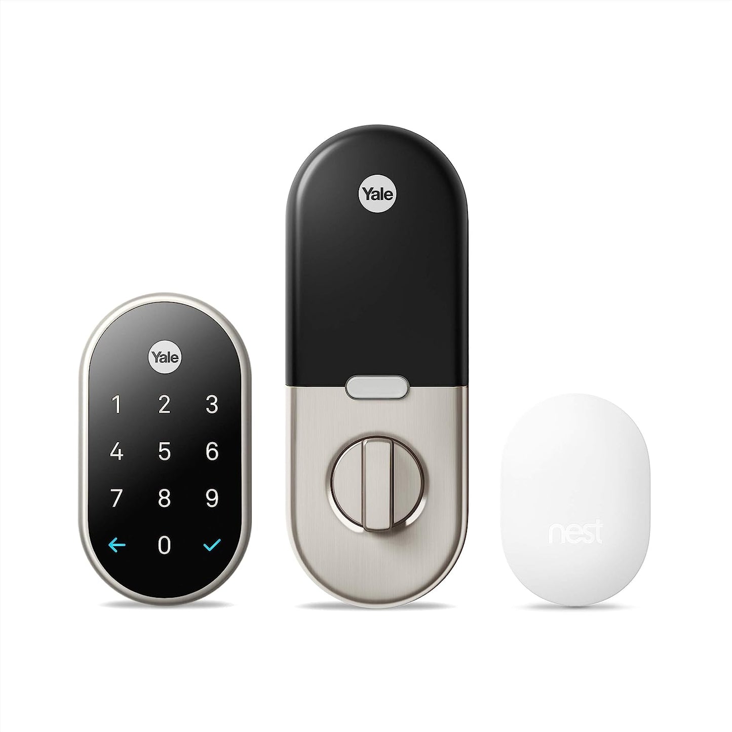 Nest X Yale Smart Lock With Nest Connect Satin Nickel