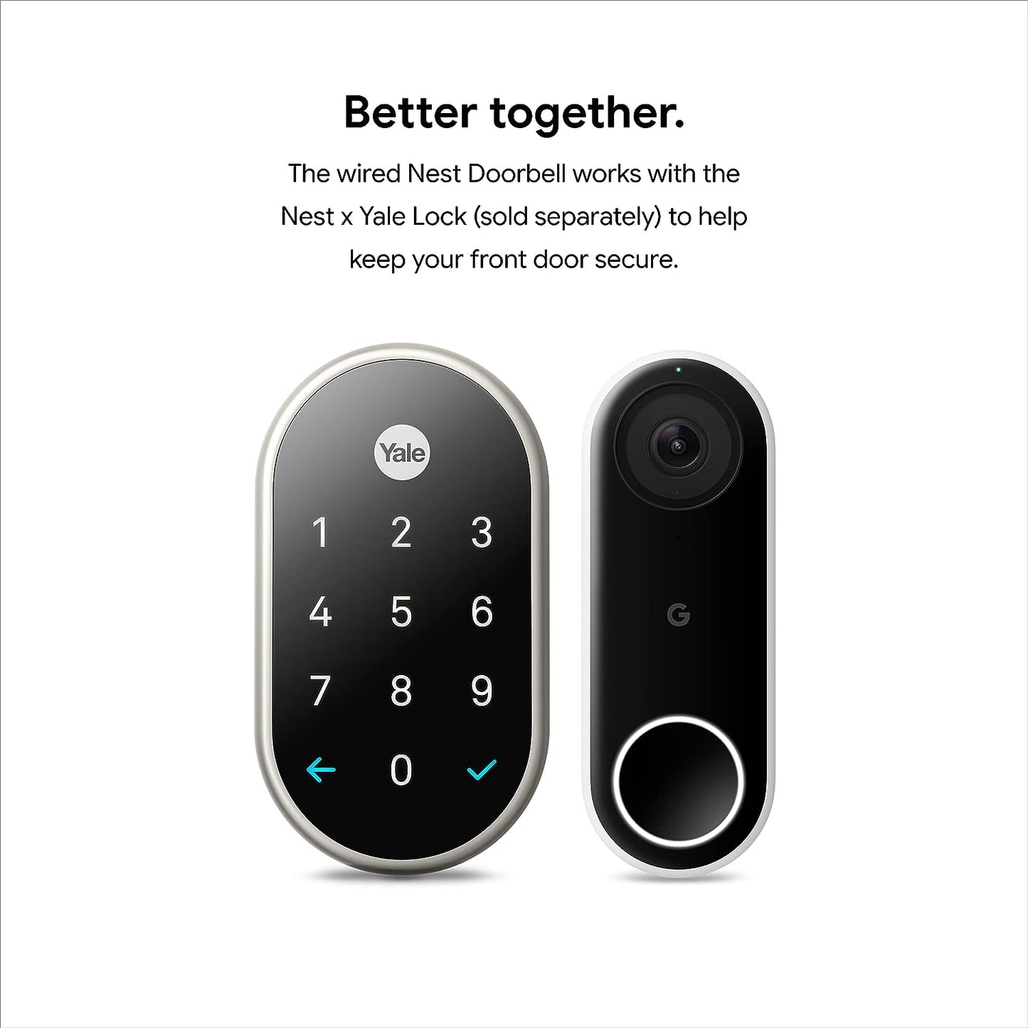 Ring Door bell-Google Nest Door bell GA02767-US Wired - Snow - 2nd Generation