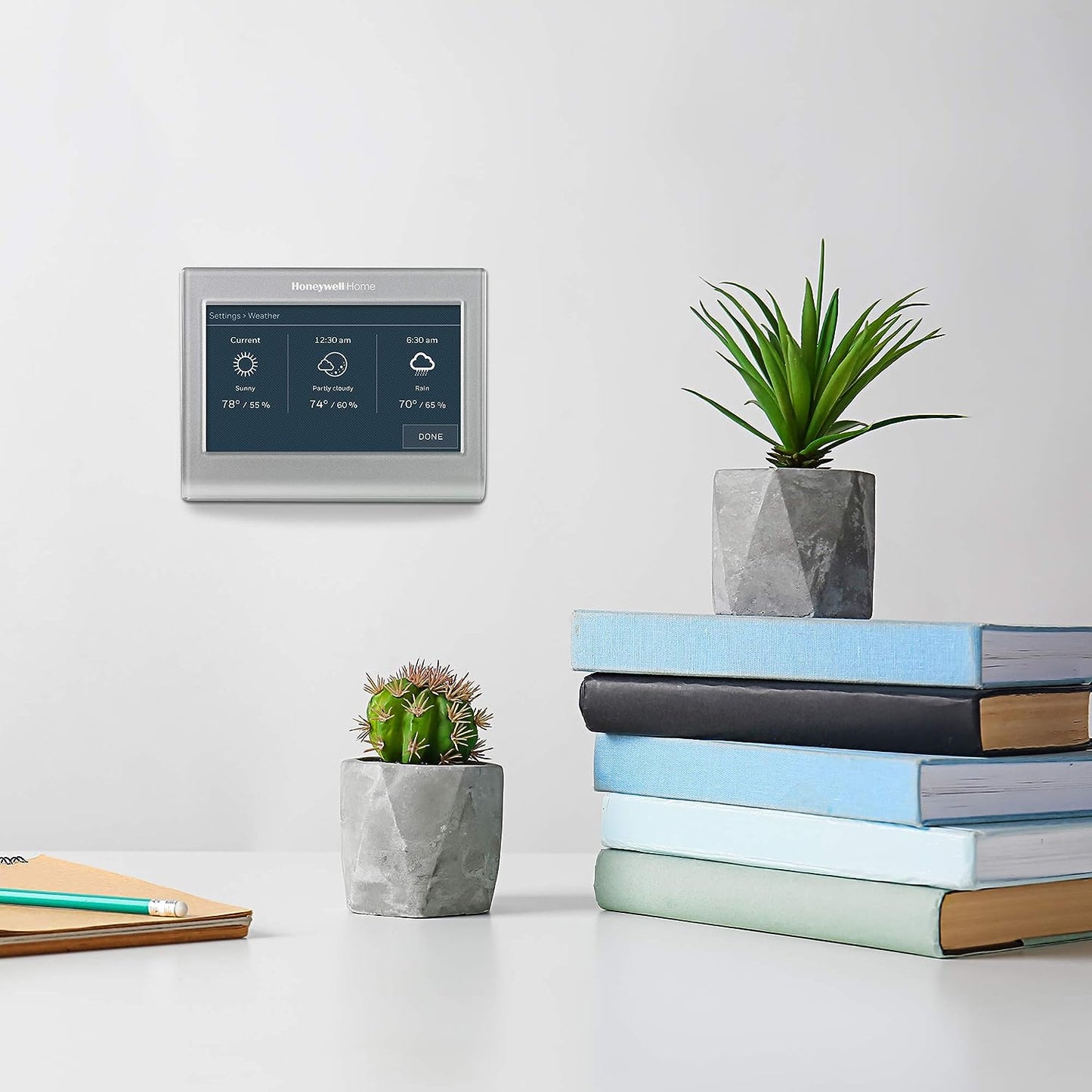 Honeywell 7 Day Programmable Smart Thermostat Gray RTH9585WF1004