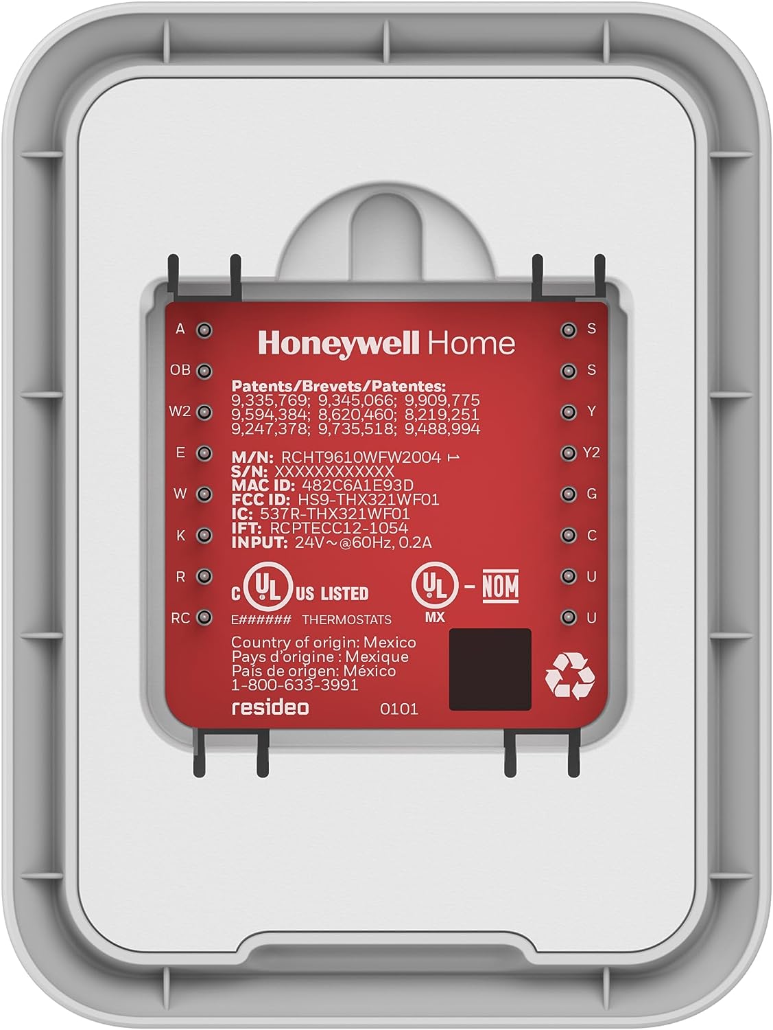 Honeywell Home T9 WiFi Smart Thermostat With Room Sensor