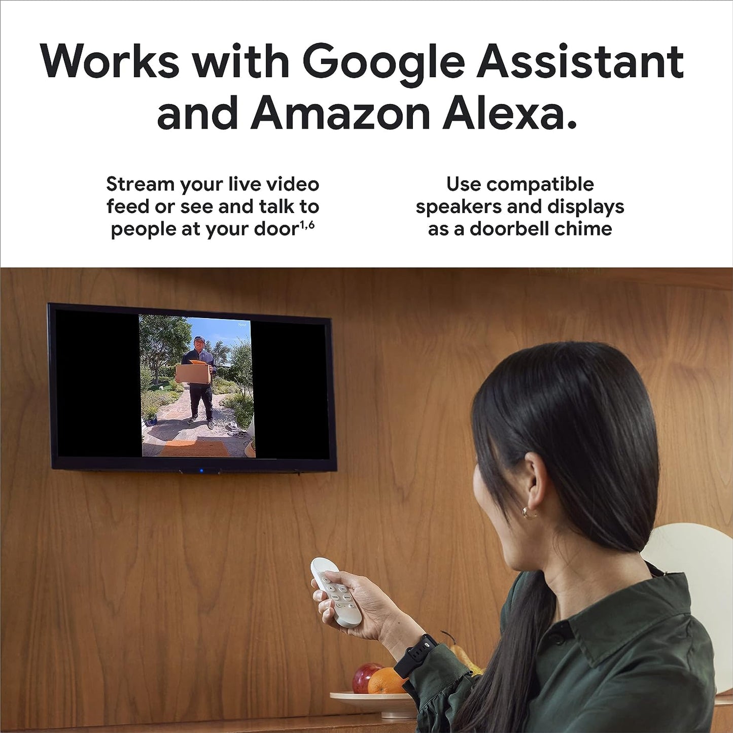 Ring Door Bell| Google Nest Doorbell GA03696-US 2nd Generation Wired ASH