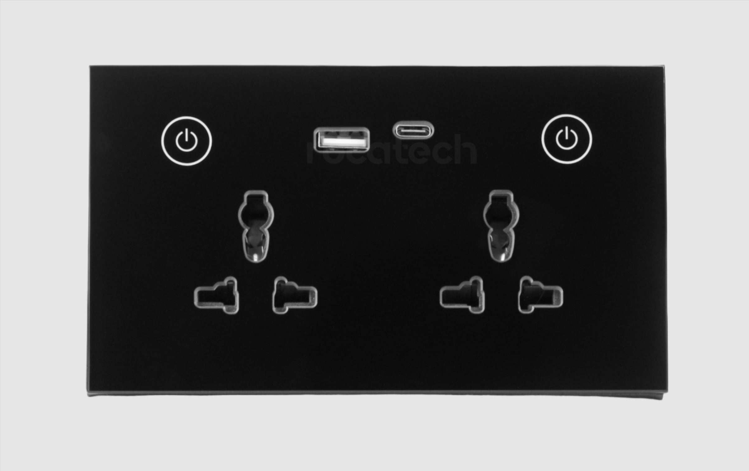 Smart universal power outlet with USB+USBC