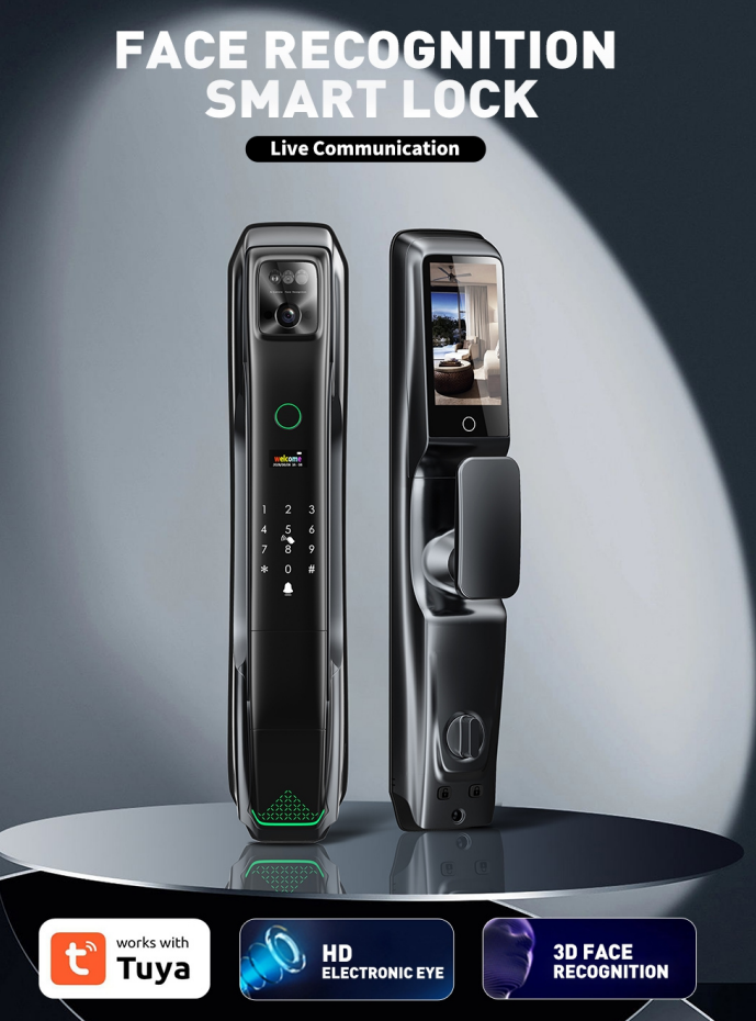 Smart Face ID door lock i8