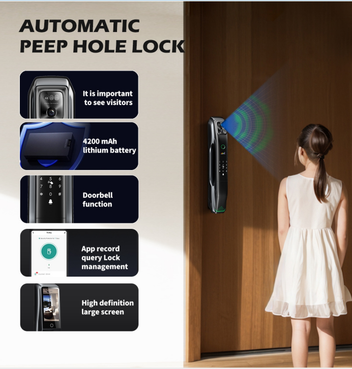 Smart Face ID door lock i8