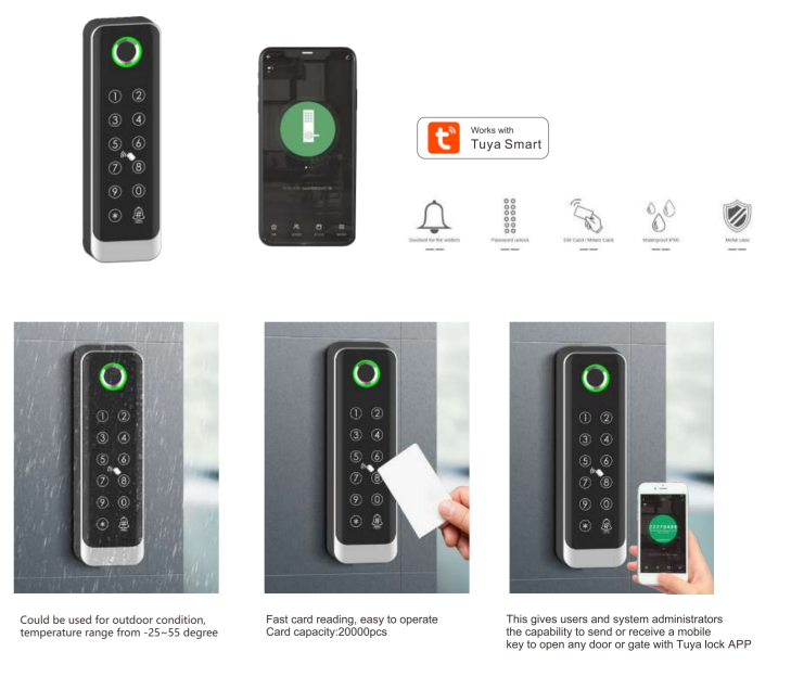 smart door access control AC05 Tuya