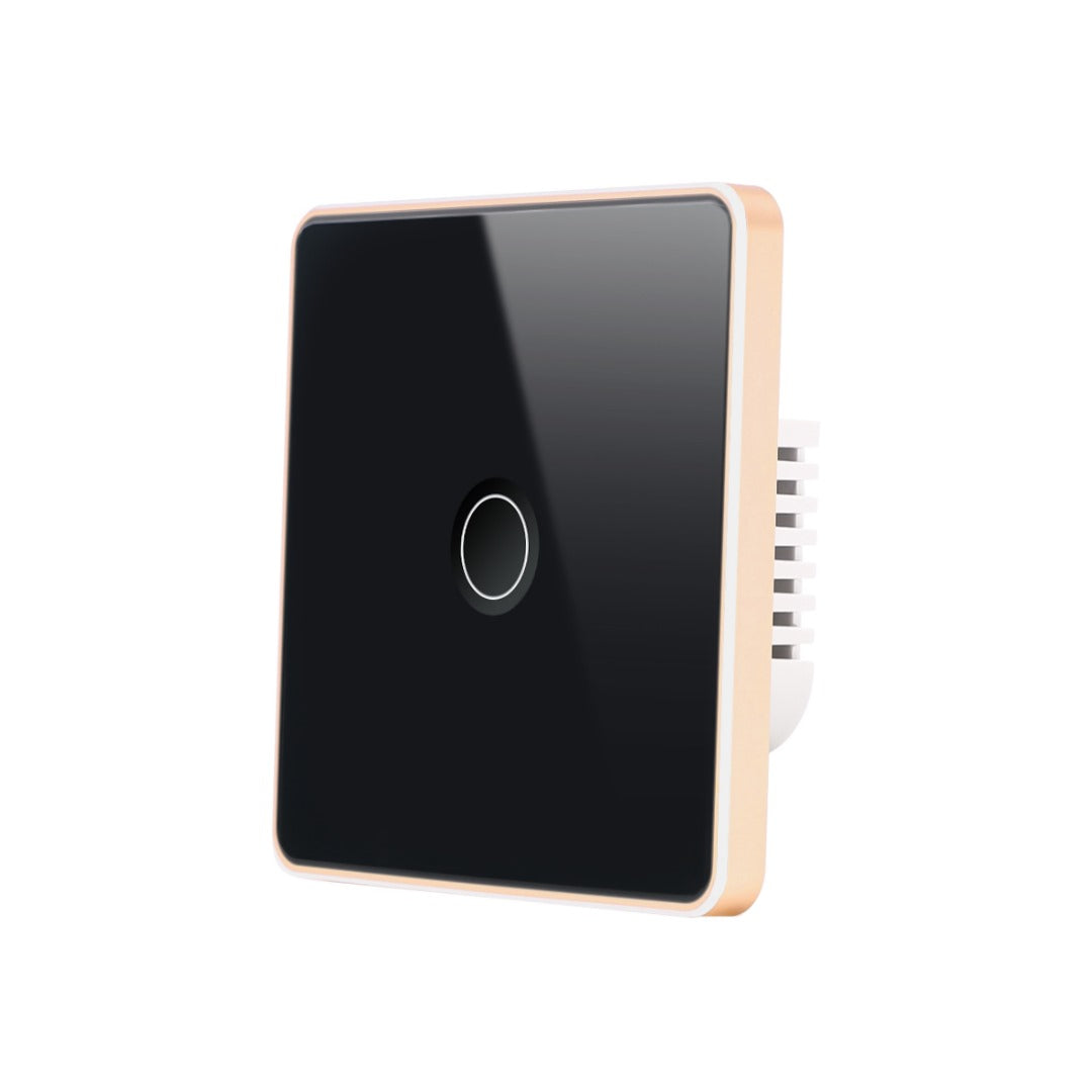 Smart Lights Switch Touch Glass Panel Zigbee 3D Concave Touch Button Rose Gold Outline