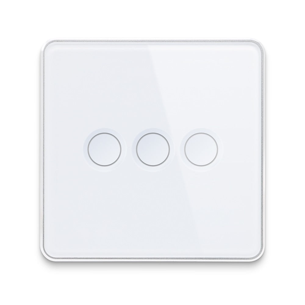 Smart Lights Switch Touch Glass Panel 3D Concave Button - ZigBee