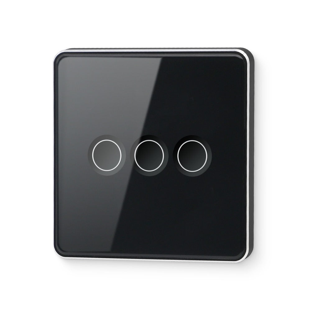 Smart Lights Switch Touch Glass Panel 3D Concave Button - ZigBee