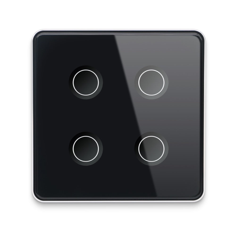 Smart Lights Switch Touch Glass Panel 3D Concave Button - ZigBee