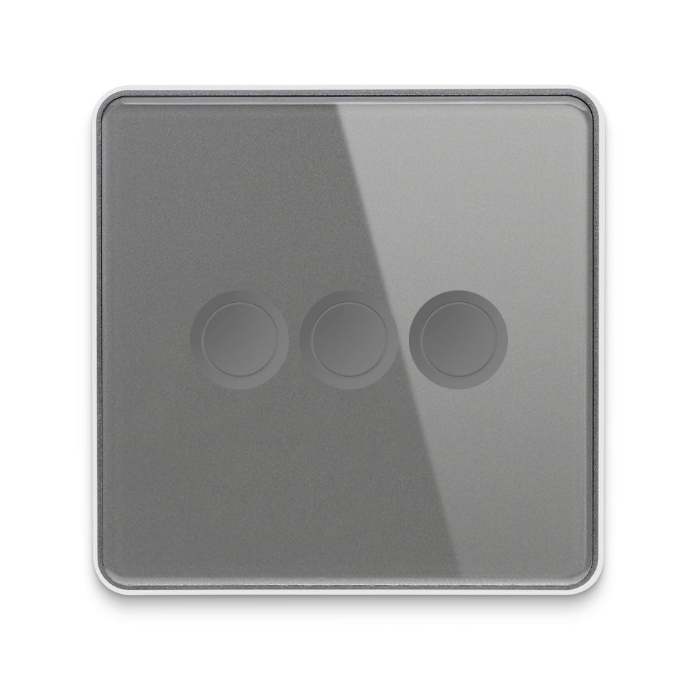 Smart Lights Switch Touch Glass Panel 3D Concave Button - ZigBee
