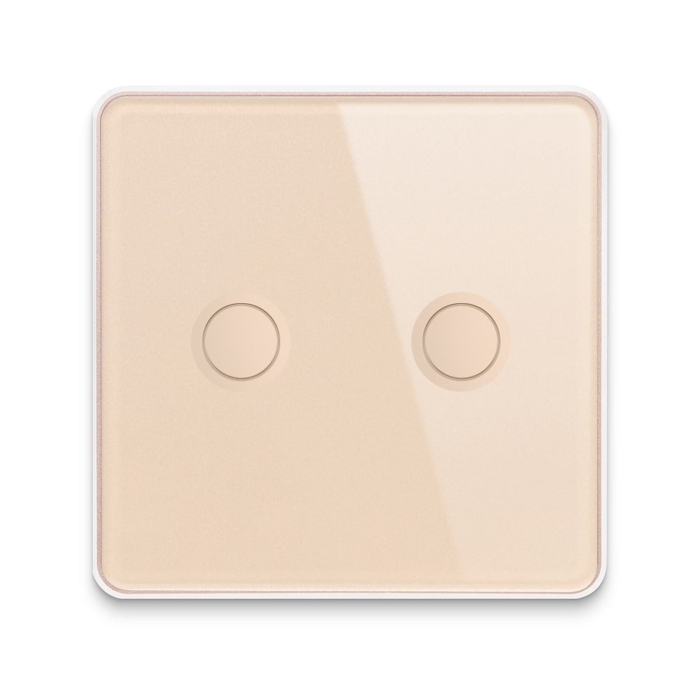 Smart Lights Switch Touch Glass Panel 3D Concave Button - ZigBee