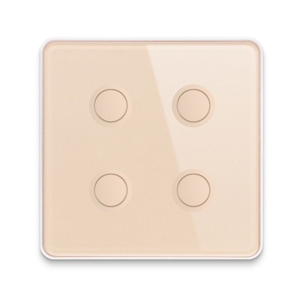 Smart Lights Switch Touch Glass Panel 3D Concave Button - ZigBee