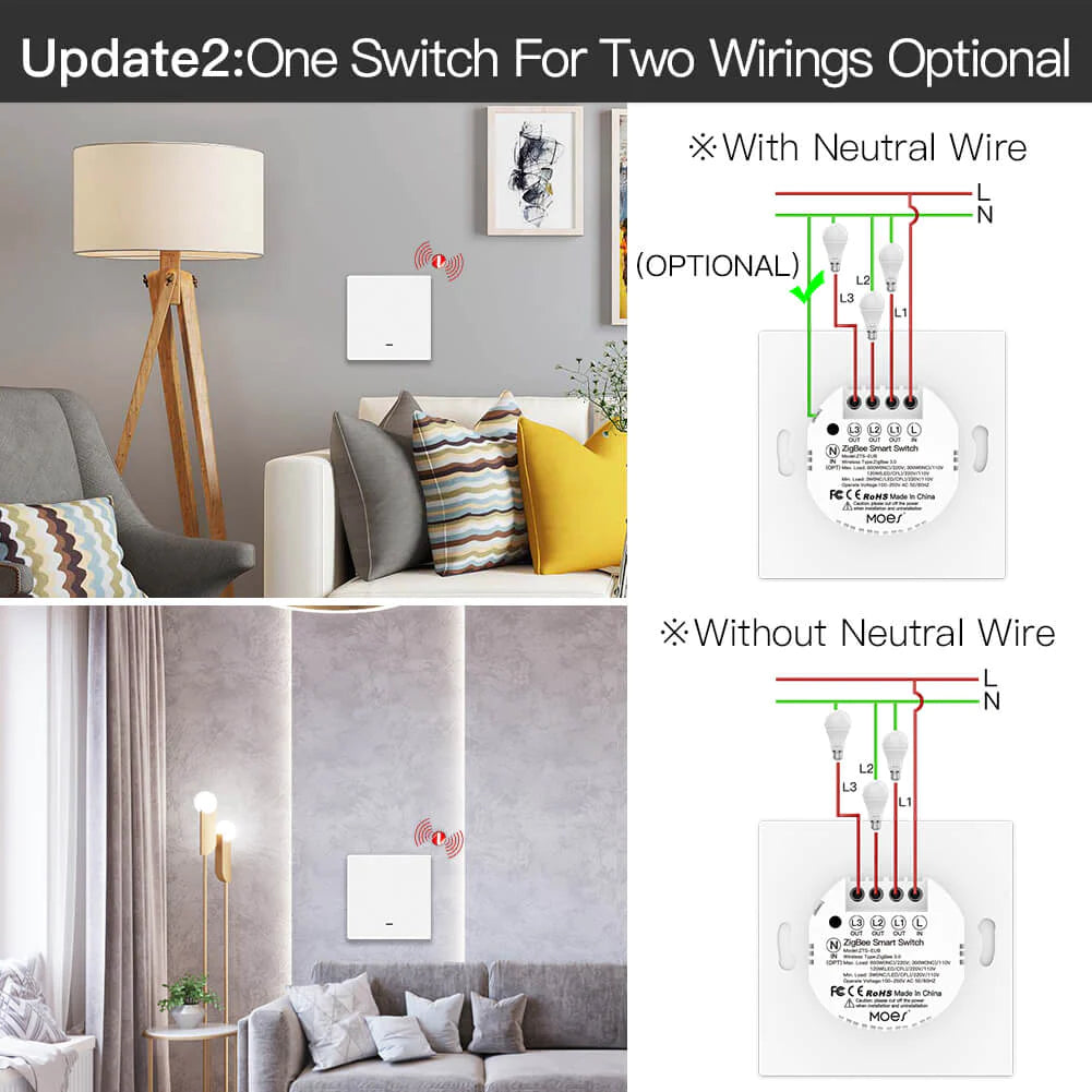 light switches Push Button Zigbee