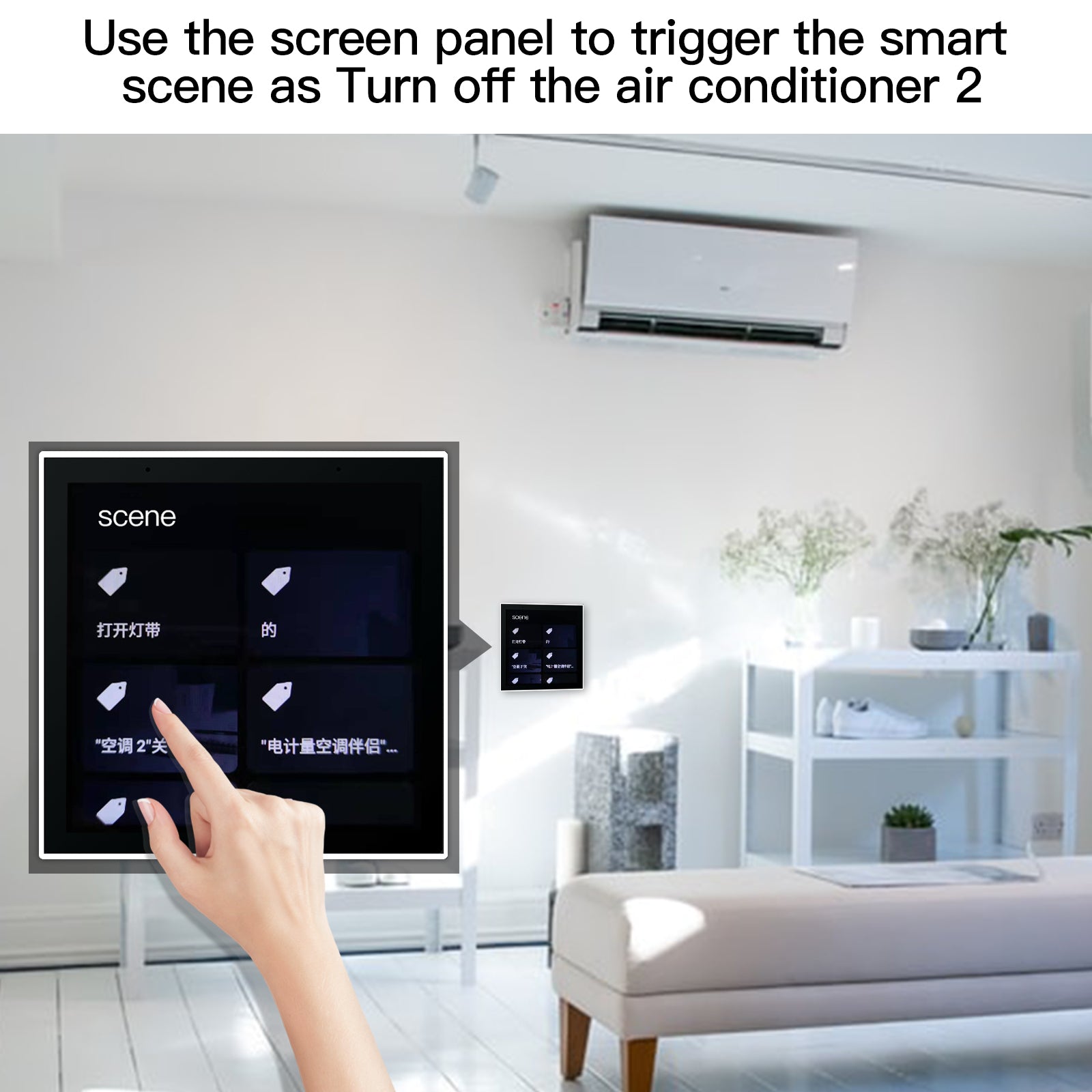 Smart multi control touch panel 4 inches