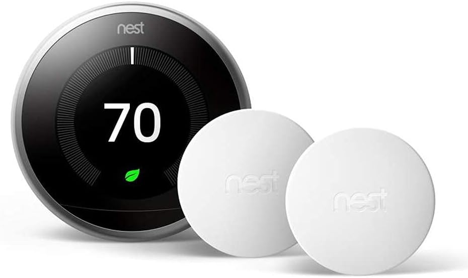 NEST Learning Thermostat + 2 Sensors BH1252