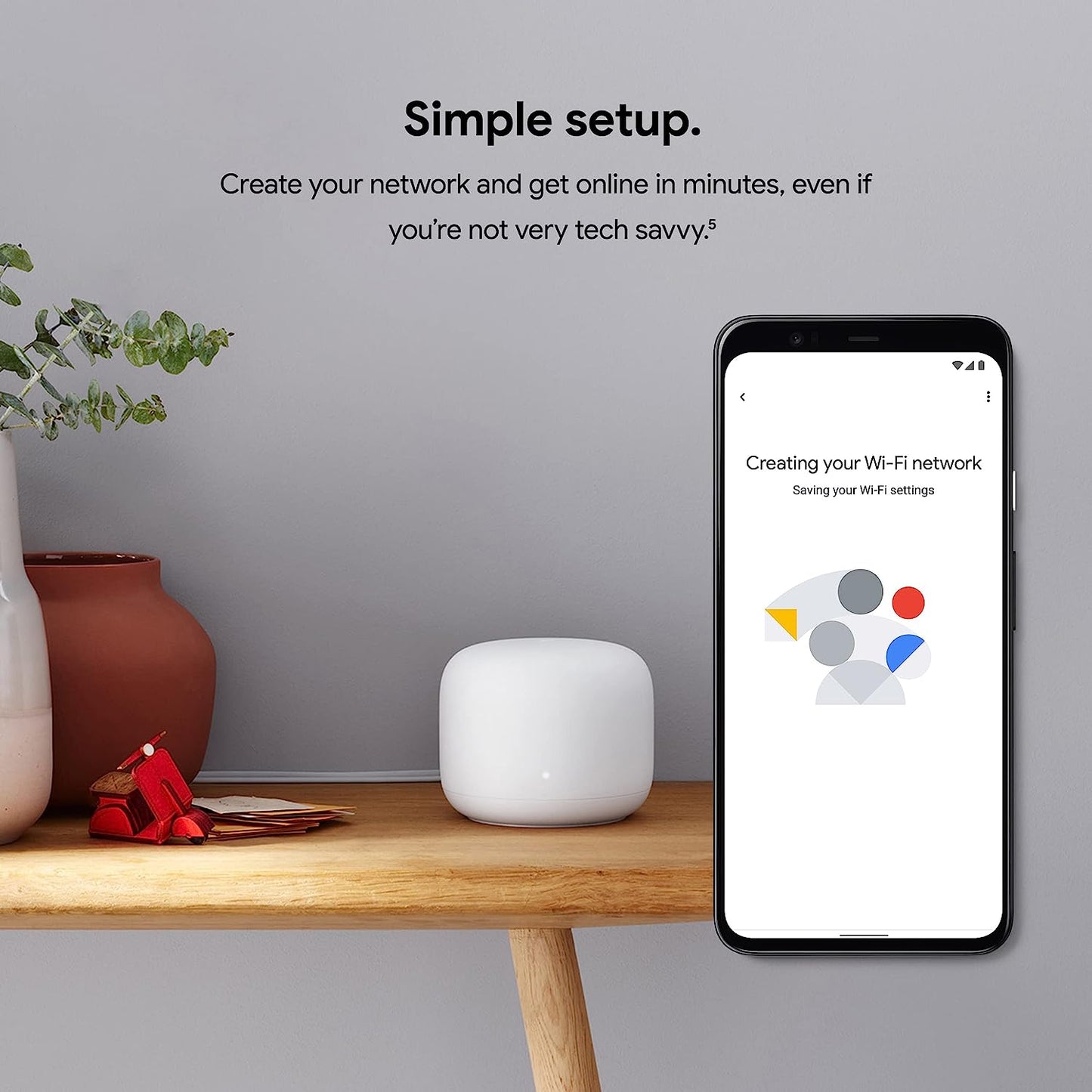 Google Nest Wifi Router| GA00822-US 1 Router and 1 Point Snow