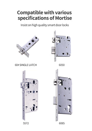 Smart Tuya door lock handle with intercom A270