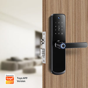 Smart Tuya door lock handle with intercom A270