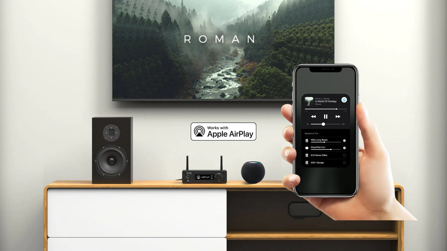 Smart wireless streaming music for multi room control-app