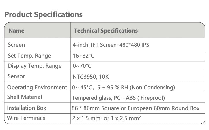 Smart VRF thermostat L001