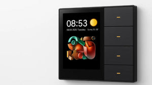 Smart lights & curtain control panel ZigBee 4 gang