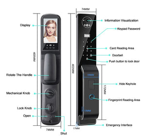 Smart Face ID Intercom Door lock