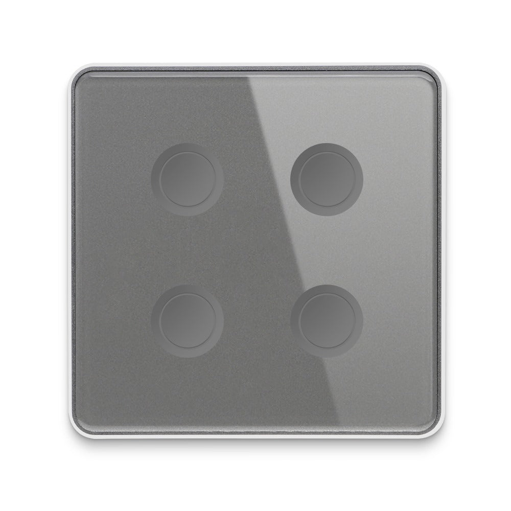 Smart Lights Switch Touch Glass Panel 3D Concave Button - ZigBee