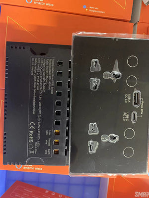 Smart universal power outlet with USB+USBC