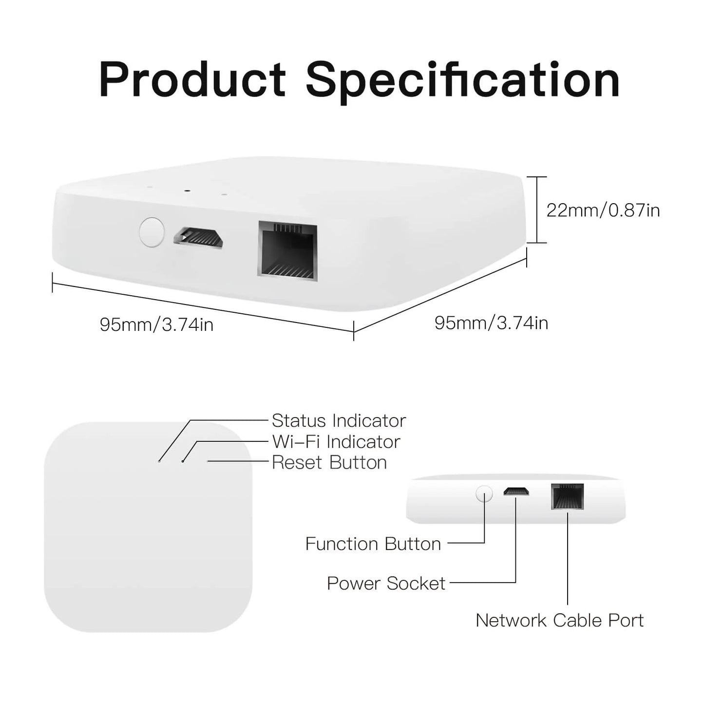 Smart Zigbee Hub Ethernet Home kit
