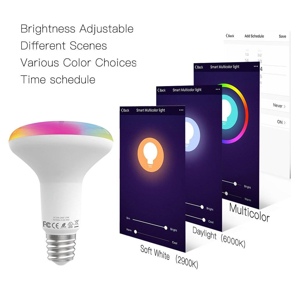 Wi-Fi Smart LED Bulb Light Dimmable Lamp 13W,RGB C+W E27