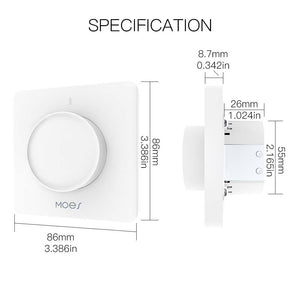 Moes Smart rotary dimmer Switch