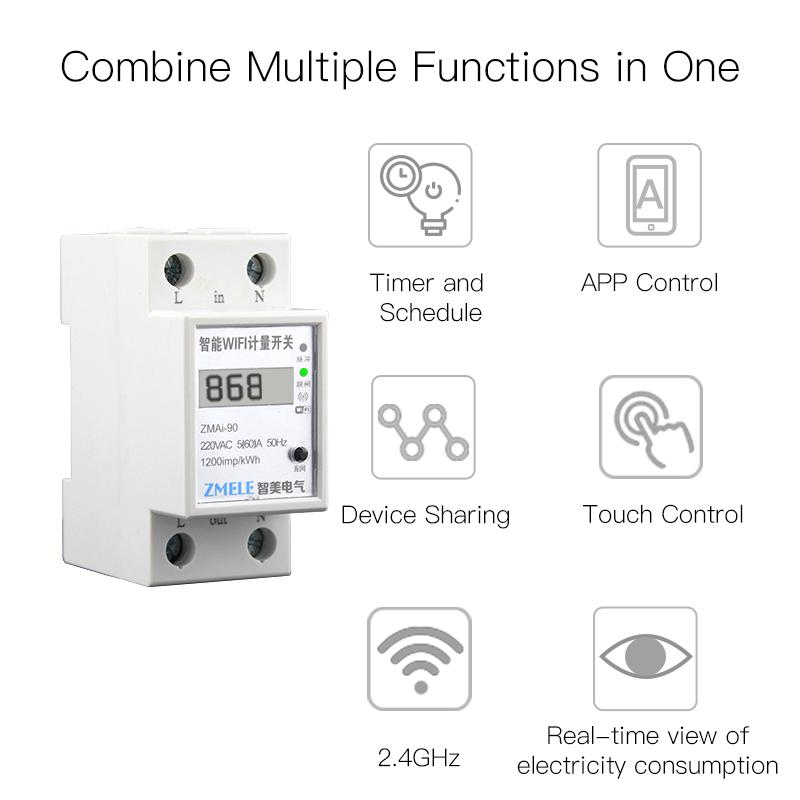 Wi-Fi Smart Power Consumption Energy Monitoring Meter
