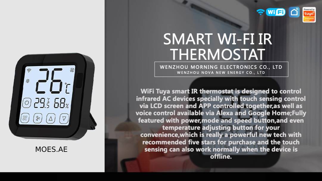 Smart IR thermostat for split AC WIFI