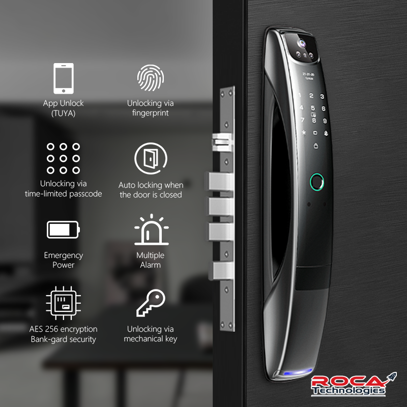 Intercom Lock Smart intercom door lock-Rocatech – ROCATECH.AE