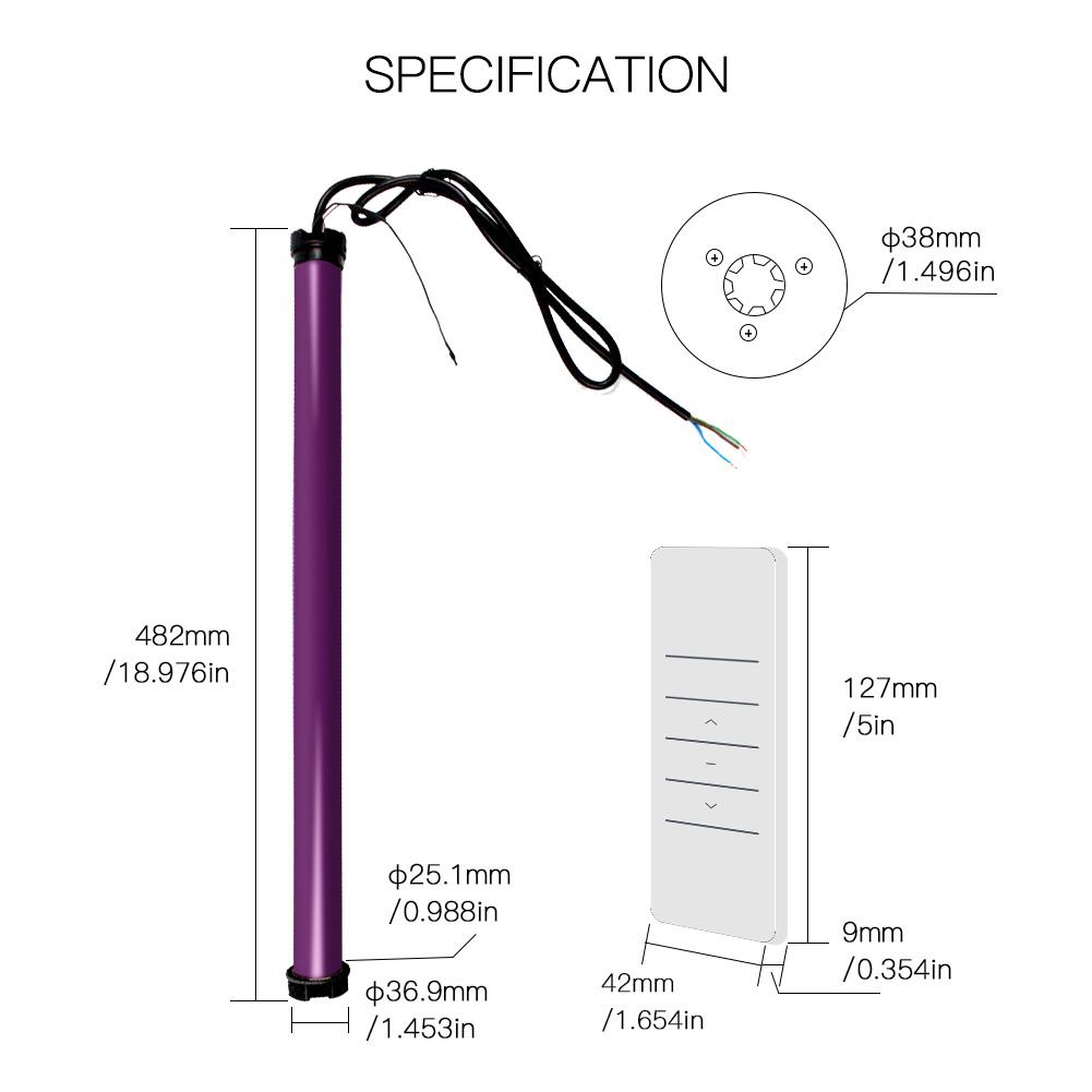 Smart roller blind motor Wi-Fi